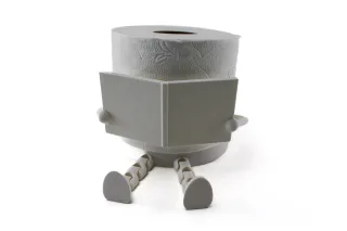 Toiletrol Houder met Pootjes – Speels & Uniek
